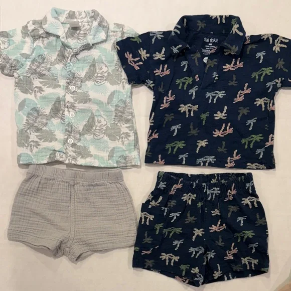 13-Piece Baby Boy Summer Bundle - Tropical, Toucan, Aloha - Size 9 Months - Picture 2 of 6